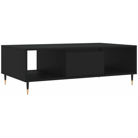 Mesa de centro madera de ingeniería negro 104x60x35 cm vidaXL