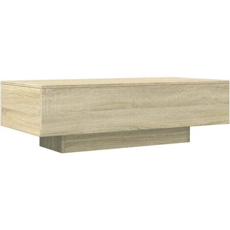 Mesa de centro madera de ingeniería roble Sonoma 100x49,5x31 cm vidaXL