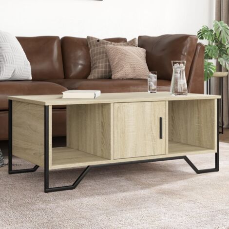 Mesa de centro madera de ingeniería roble Sonoma 100x51x40 cm vidaXL