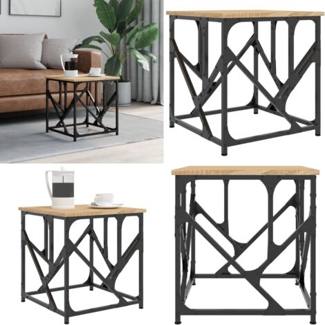 Mesa de centro madera de ingeniería roble Sonoma 45x45x47,5 cm - Madera de ingeniería - Mesa de salón