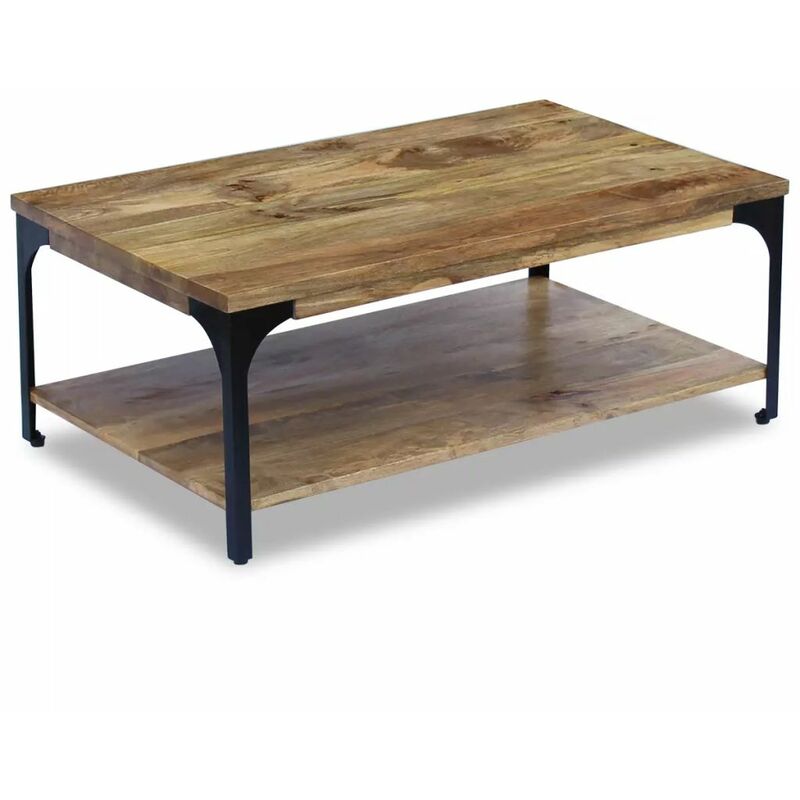 

Mesa de centro madera de mango 100x60x38 cm