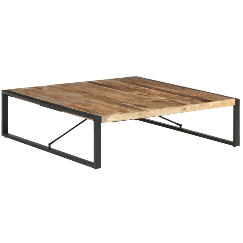 

Mesa de centro madera mango rugosa 140x140x40 cm - Marrón - Vidaxl