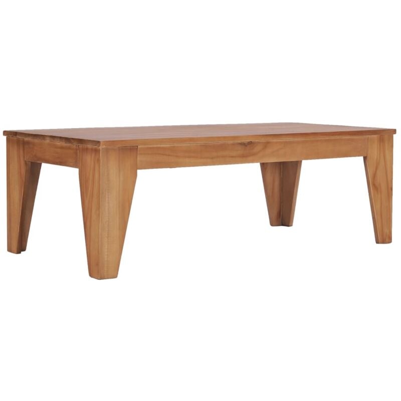 

vidaXL Mesa de centro madera de teca maciza 120x60x40 cm - Marrón