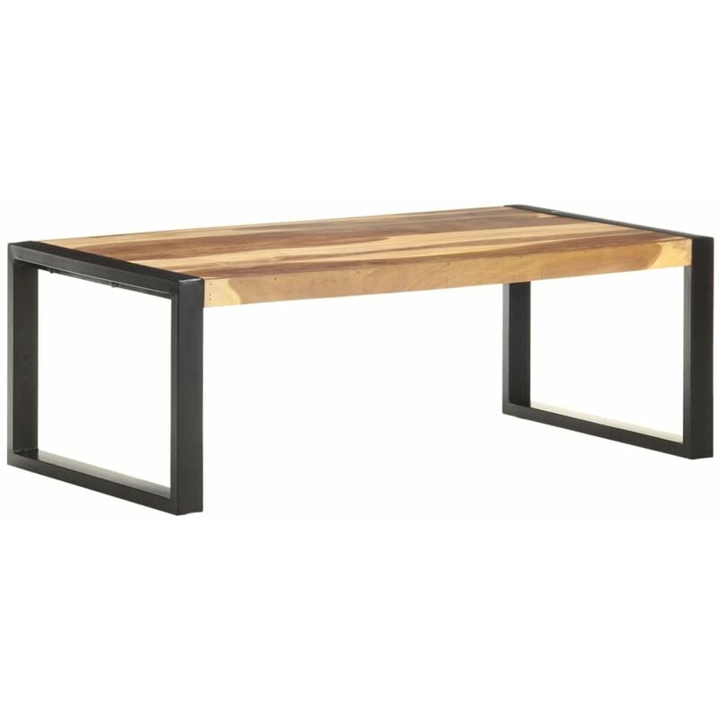 

Mesa de centro madera maciza acabado de sheesham 110x60x40 cm