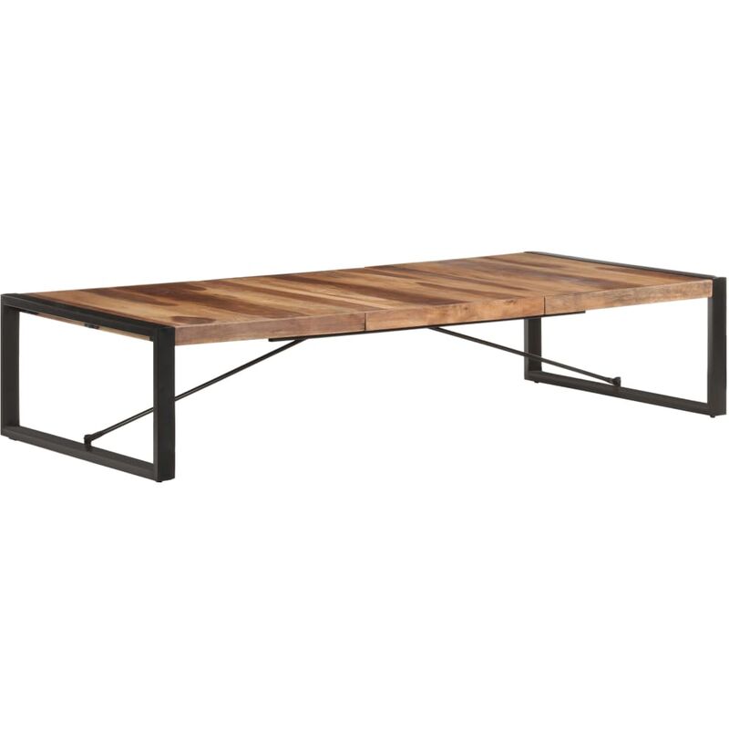 

Mesa de centro madera maciza acabado de sheesham 180x90x40 cm - Marrón