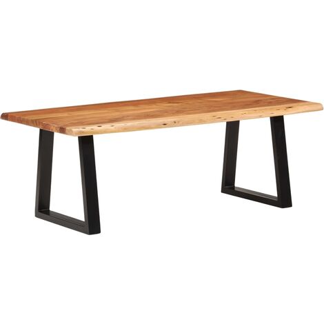 Mesa de centro madera maciza acacia 110x55x40 cm vidaXL