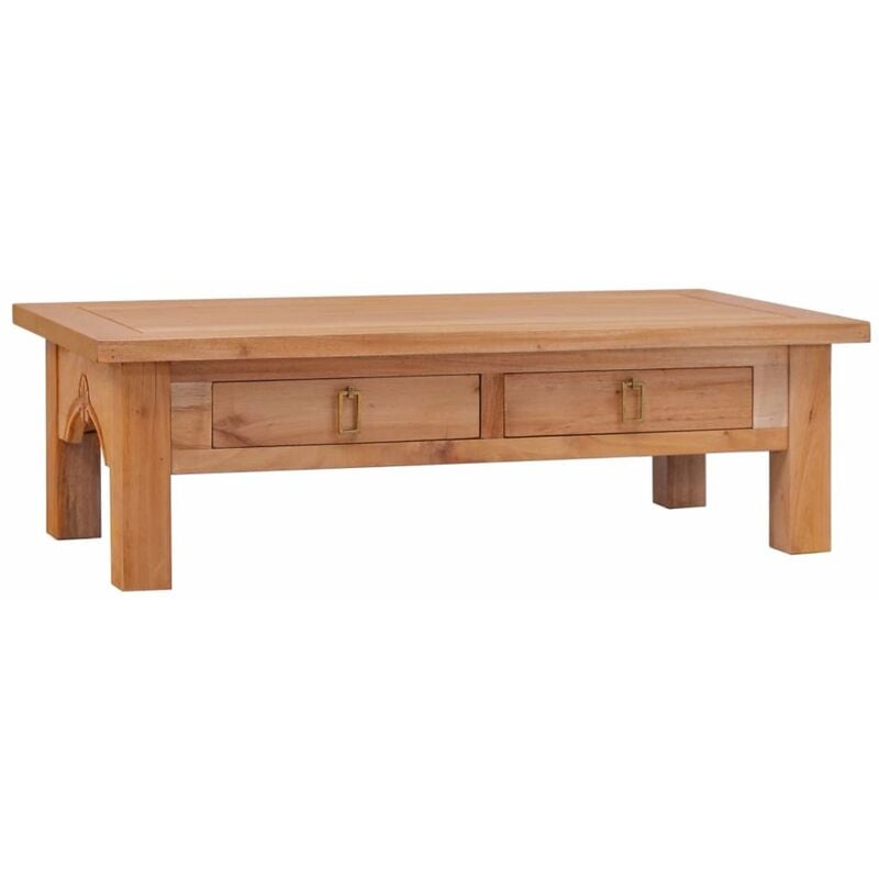 

Mesa de centro madera maciza de caoba 100x50x30 cm