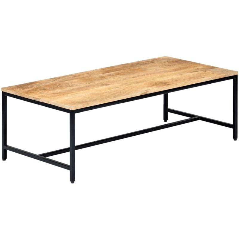 

Mesa de centro madera maciza de mango en bruto 120x60x40 cm - Marrón - Vidaxl