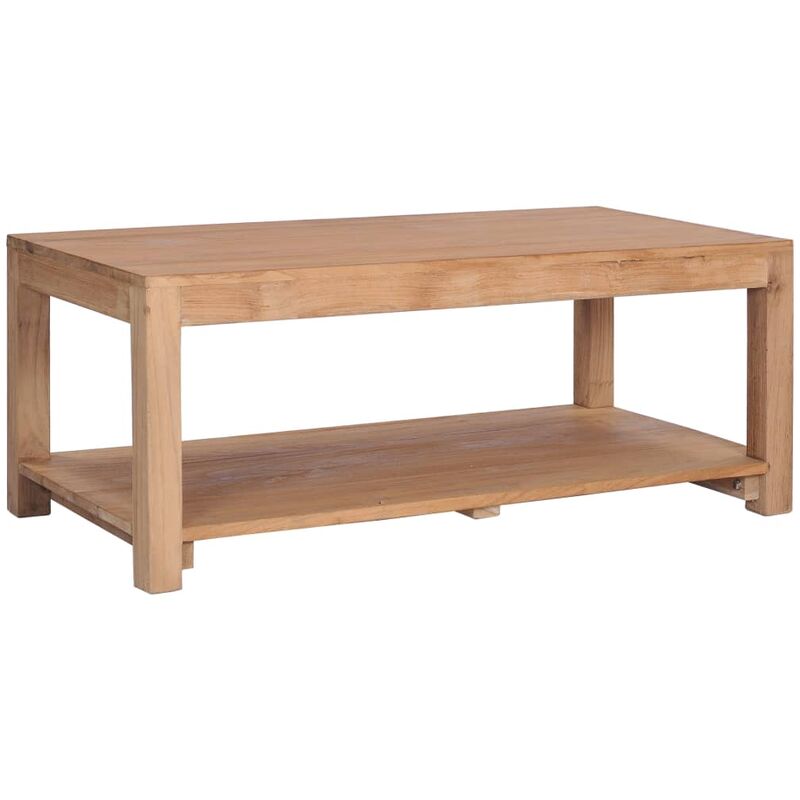 

Mesa de centro madera maciza de teca 100x50x40 cm