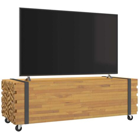 Mesa de centro madera maciza de teca 110x45x35 cm vidaXL
