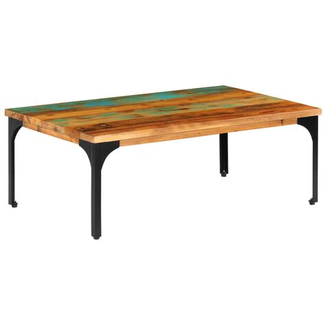 Mesa de centro madera maciza reciclada 100x60x35 cm vidaXL