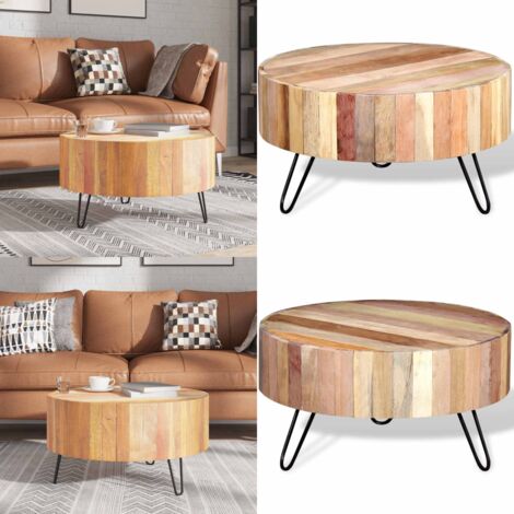 Mesa de centro madera maciza reciclada - Madera reciclada - Estilo industrial