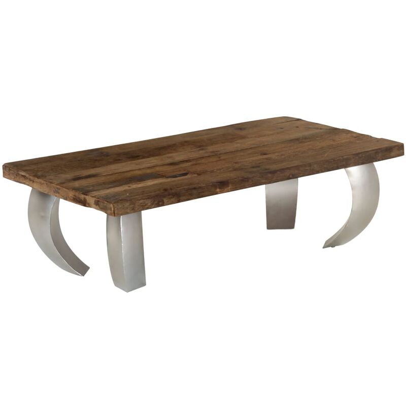 

Mesa de centro madera reciclada y acero Opium 110x60x35 cm