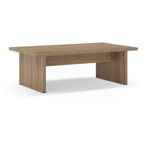 Mesa de centro Md-Samuel acabado roble-ud, 120cm(ancho) 40cm(altura) 70cm(fondo).
