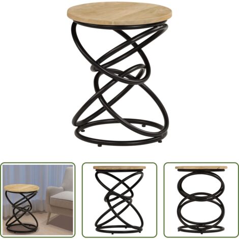 Mesa de centro -  Mesa auxiliar de madera maciza de mango 40x50 cm