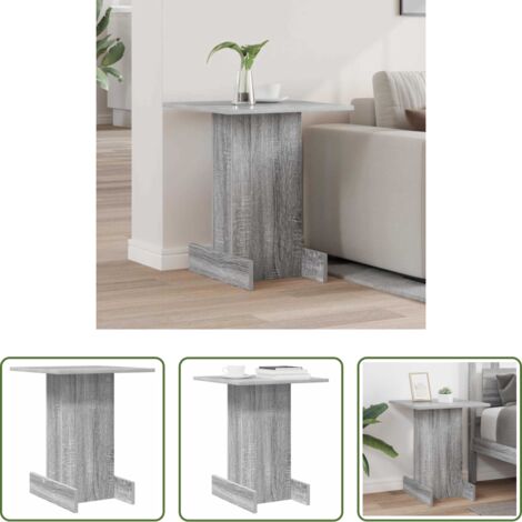 Mesa de centro -  Mesa Auxiliar Gris Sonoma 44,5 x 45 x 55 cm