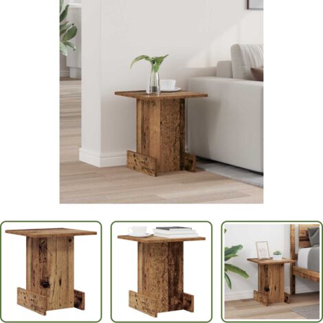 Mesa de centro -  Mesa Auxiliar Madera vieja 35,5 x 35 x 40 cm