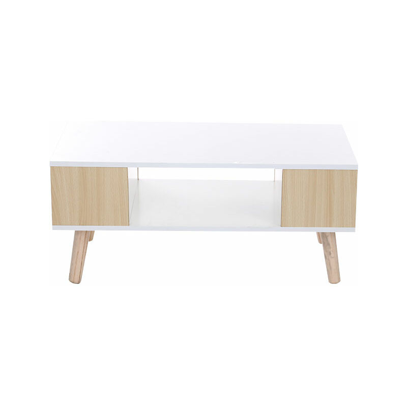 

Yongqing - Mesa de centro Mesa de salón Mesa auxiliar Mesa auxiliar amarilla 90x45x39cm