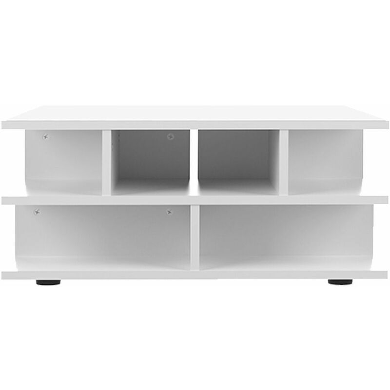

Mesa de centro MILLE-FEUILLE blanco, 70 x 70 x 28.9 - blanco
