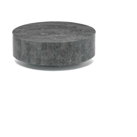Mesa de centro moderna gris piedra 85 x 85 x h 28 cm