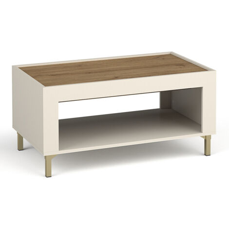 Mesa de centro Mormavu 107, Cachemira, 47x56x97cm, Diámetro: 0, Aglomerado laminado, Angular