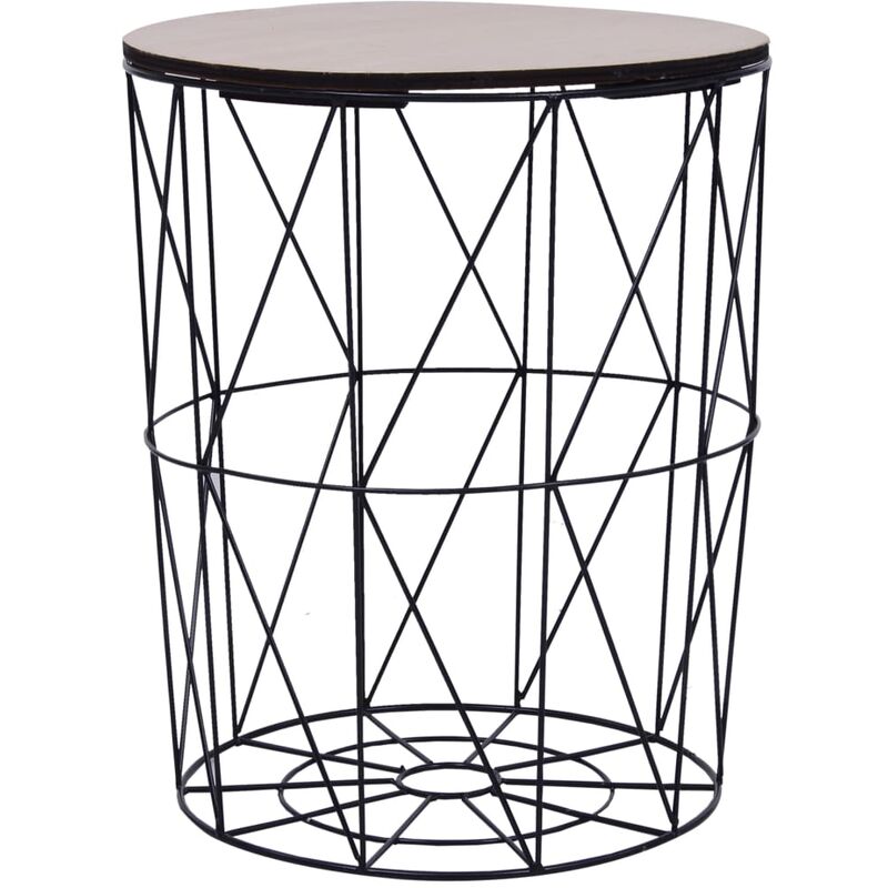 

Mesa de centro negro Ø 47 cm - Negro