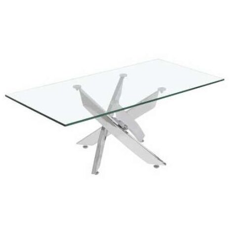 Mesa de centro Nesy 50 cm(alto) 100 cm(ancho) 40cm(fondo) Color TRANSPARENTE