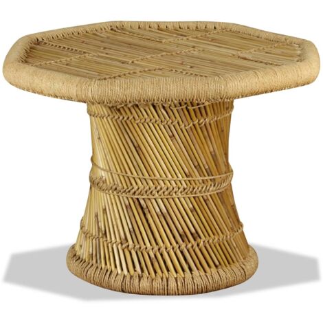 Mesa de centro octogonal de bambú 60x60x45 cm vidaXL