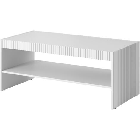 Mesa de centro PAFOS 120x50 cm blanco mate