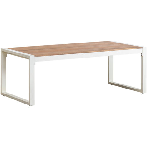 Mesa de centro para jardín rectangular 110x55 cm en aluminio Lipov SKLUM             