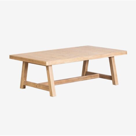 Mesa de centro para jardín rectangular 130x75 cm en madera de acacia Dubai SKLUM             