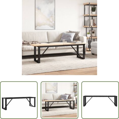 Mesa de centro -  Patas de mesa de centro estructura O acero 140x30x43 cm