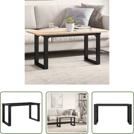 Mesa de centro -  Patas de mesa de centro estructura O acero 80x40x43 cm