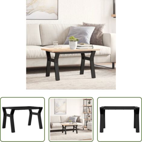 Mesa de centro -  Patas de mesa de centro estructura Y acero 60x40x38 cm