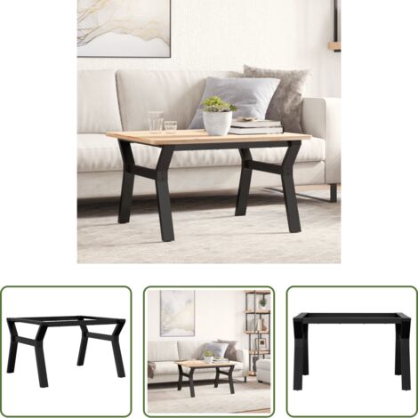 Mesa de centro -  Patas de mesa de centro estructura Y acero 70x60x43 cm