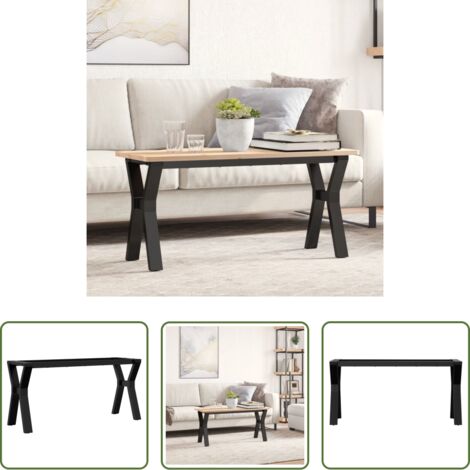 Mesa de centro -  Patas de mesa de centro estructura Y acero 90x30x43 cm