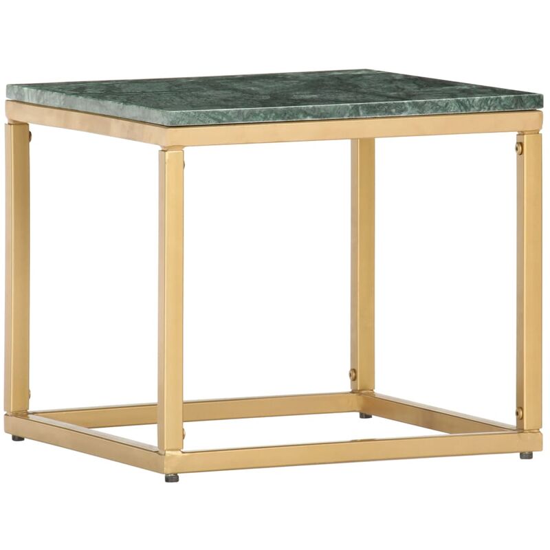 

Mesa de centro piedra real textura de marmol verde 40x40x35 cm