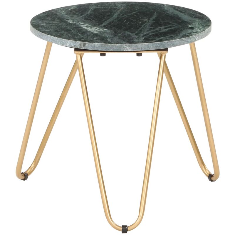 

Mesa de centro piedra real textura de mármol verde 40x40x40 cm