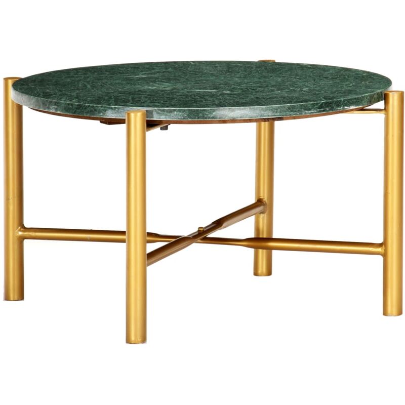 

Mesa de centro piedra real textura de mármol verde 60x60x35 cm