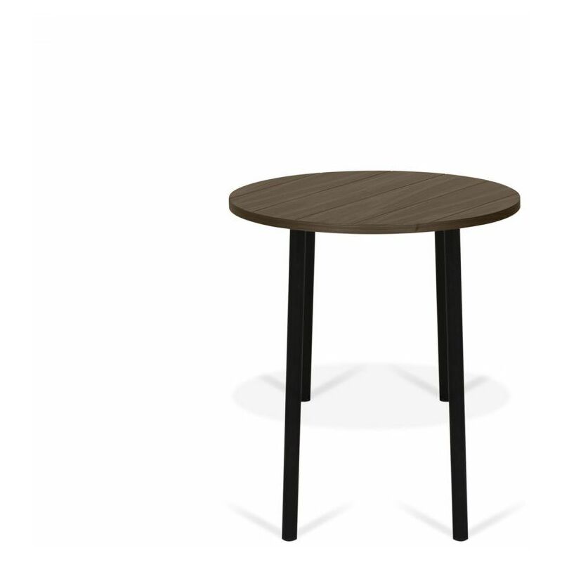 

Mesa de centro PLY 50 nogal y metal negro, 50 x 45 x 50 - nogal y metal negro