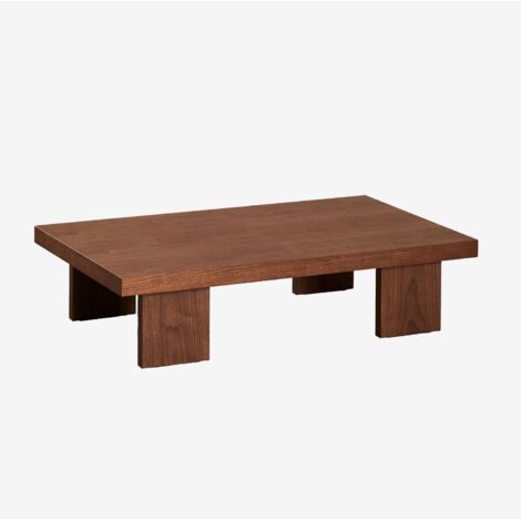 Mesa de centro rectangular 100x60 cm en MDF y chapa Bernay SKLUM             