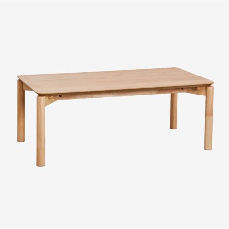 Mesa de centro rectangular 120x60 cm en MDF con chapa de roble Munden SKLUM             