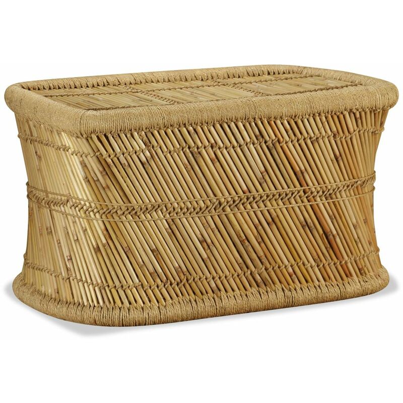 

Mesa de centro rectangular 78x50x45 cm bambú