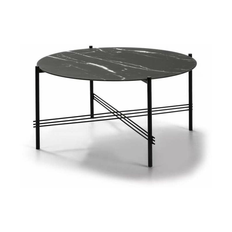 

Mesa de centro redonda Kendall acabado cristal negro 43 cm (alto) 84 cm (ancho) 84 cm (largo)