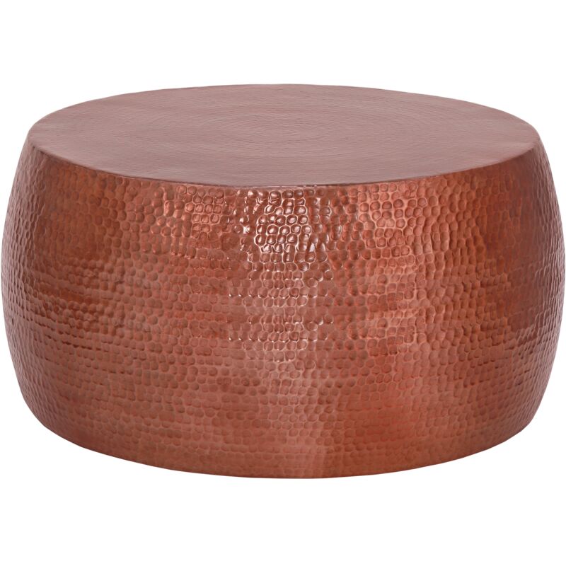 

Womo-design - Mesa de centro redonda mesita auxiliar cobre mueble decorativo oriental 90x45cm