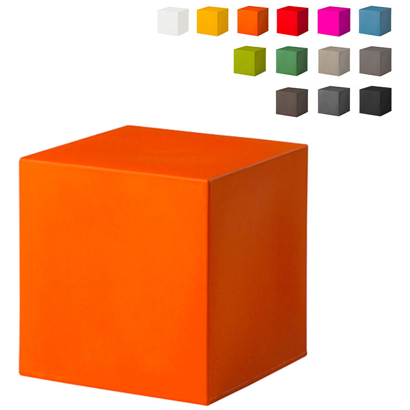 

Mesa de centro Silla Cúbica Diseño moderno en color Cubo Pouf | Color: Naranja - Slide