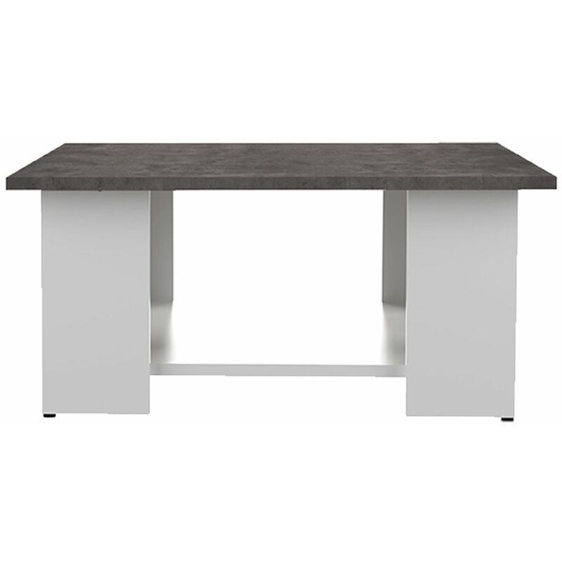 

Mesa de centro SQUARE 67 X 67 blanco y hormigón, 67 x 67 x 30.5 - blanco y hormigón
