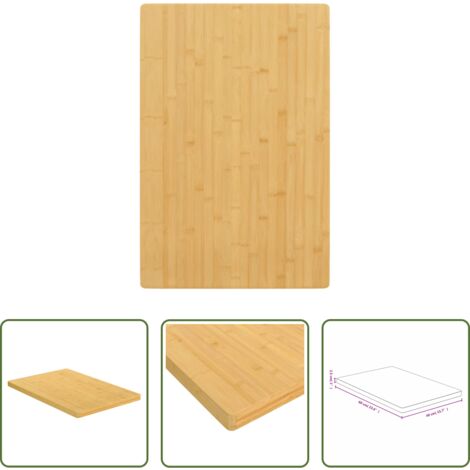 Mesa de centro -  Tablero de mesa de bambú 40x60x2,5 cm