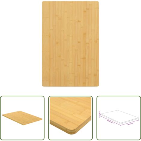 Mesa de centro -  Tablero de mesa de bambú 60x100x1,5 cm
