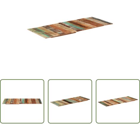 Mesa de centro -  Tablero de mesa rectangular 60x140 cm 15-16 mm madera maciza